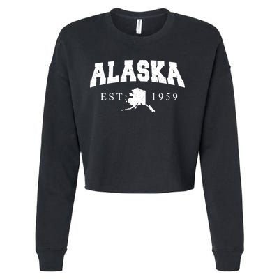 Alaska EST. 1959 Cropped Pullover Crew