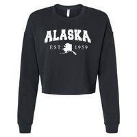 Alaska EST. 1959 Cropped Pullover Crew