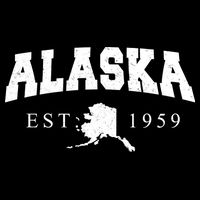 Alaska EST. 1959 Cropped Pullover Crew