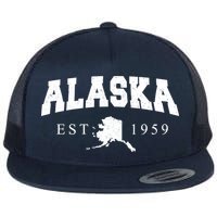 Alaska EST. 1959 Flat Bill Trucker Hat