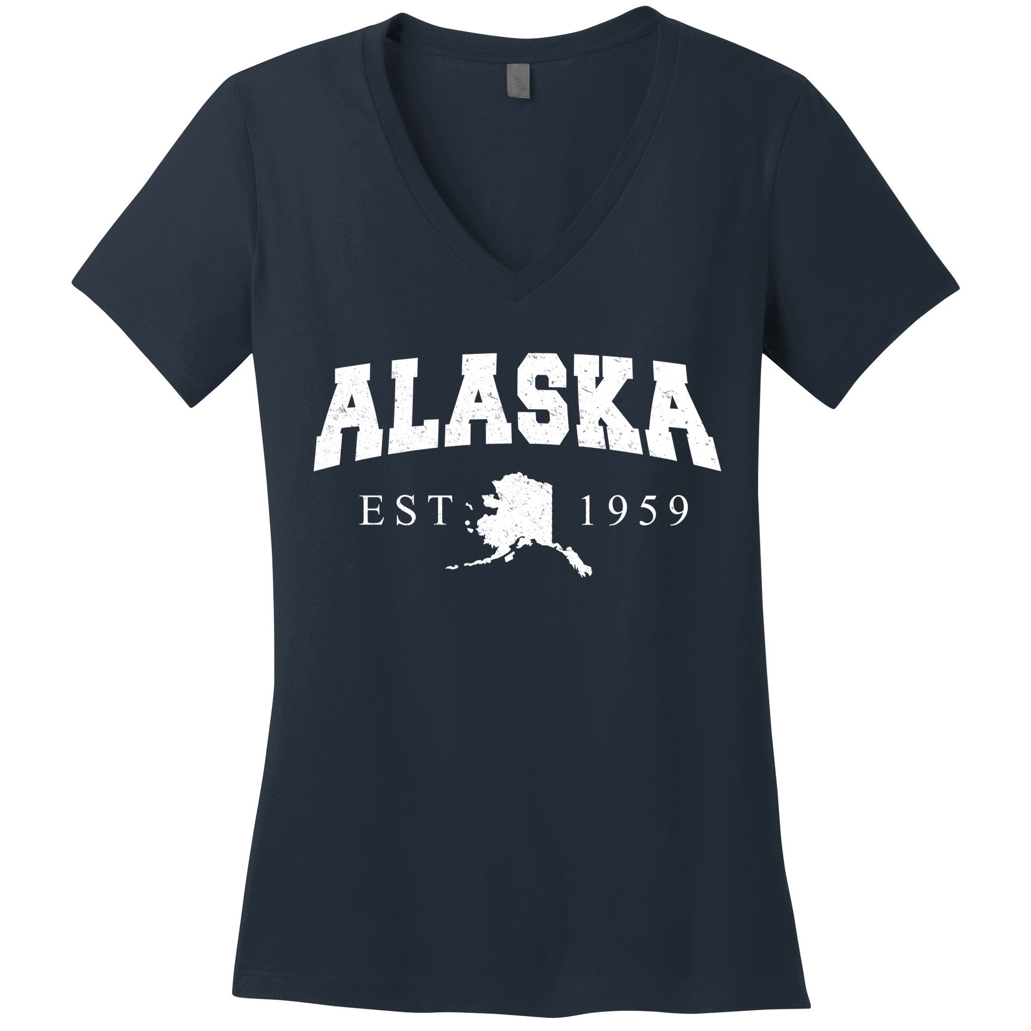 Alaska EST. 1959 Women's V-Neck T-Shirt