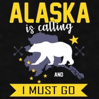 Alaska Is Calling And I Must Go Ladies PosiCharge Tri-Blend Wicking Tank
