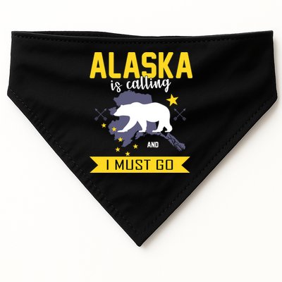 Alaska Is Calling And I Must Go USA-Made Doggie Bandana