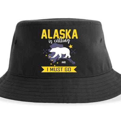 Alaska Is Calling And I Must Go Sustainable Bucket Hat