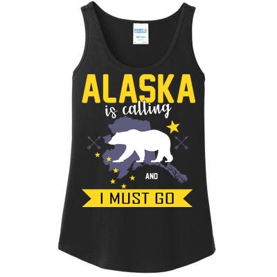 Alaska Is Calling And I Must Go Ladies Essential Tank