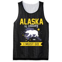 Alaska Is Calling And I Must Go Mesh Reversible Basketball Jersey Tank