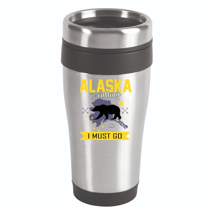 Alaska Is Calling And I Must Go 16oz Travel Tumbler