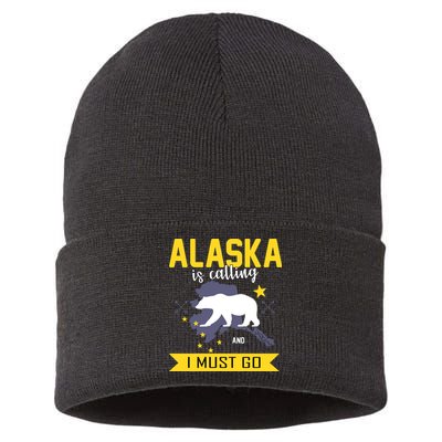 Alaska Is Calling And I Must Go Sustainable Knit Beanie