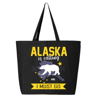 Alaska Is Calling And I Must Go 25L Jumbo Tote