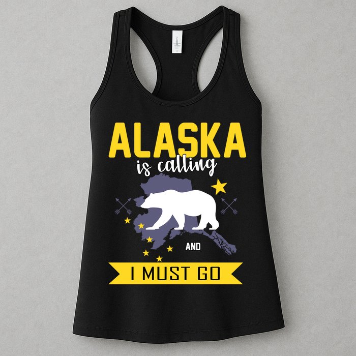 Alaska Is Calling And I Must Go Womens Tank Top