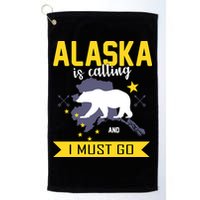 Alaska Is Calling And I Must Go Golf Towel