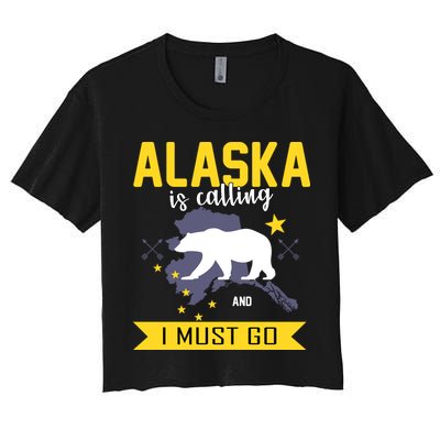Alaska Is Calling And I Must Go Crop Top