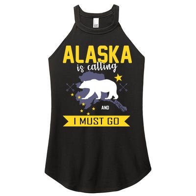 Alaska Is Calling And I Must Go Women's Perfect Tri Rocker Tank