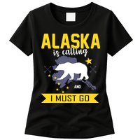 Alaska Is Calling And I Must Go Womens T-Shirt