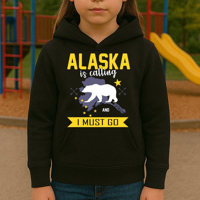 Alaska Is Calling And I Must Go Kids Hoodie