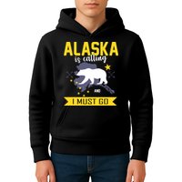 Alaska Is Calling And I Must Go Kids Hoodie