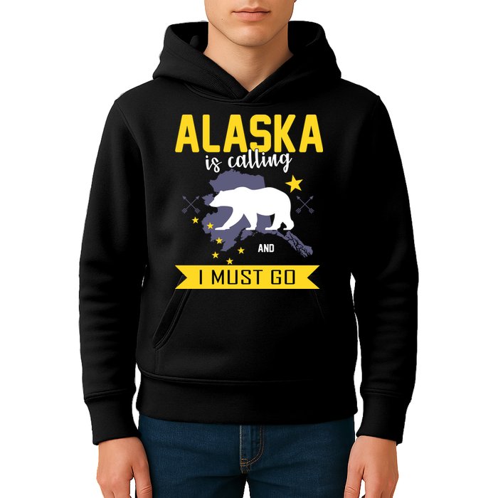 Alaska Is Calling And I Must Go Kids Hoodie