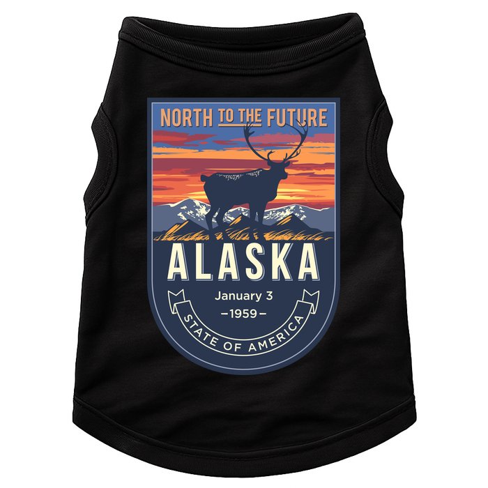 Alaska State Emblem Doggie Tank