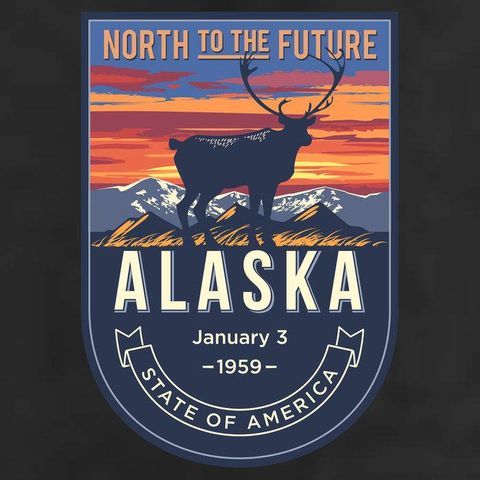 Alaska State Emblem Adult Drive Performance Visor