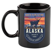 Alaska State Emblem 11oz C Handle Ceramic Mug