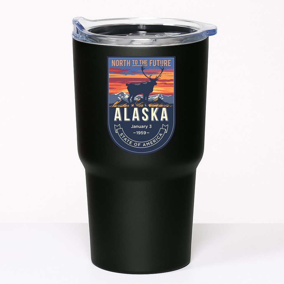 Alaska State Emblem Tumbler