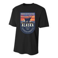 Alaska State Emblem Youth Performance Sprint T-Shirt