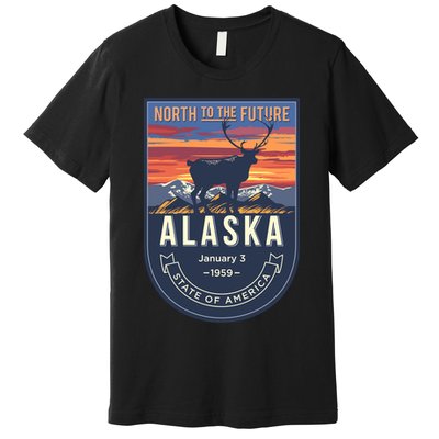 Alaska State Emblem Premium T-Shirt