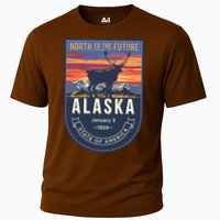 Alaska State Emblem Cooling Performance Crew T-Shirt