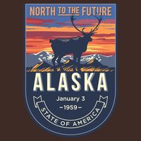 Alaska State Emblem Cooling Performance Crew T-Shirt