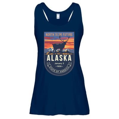 Alaska State Emblem Ladies Essential Flowy Tank