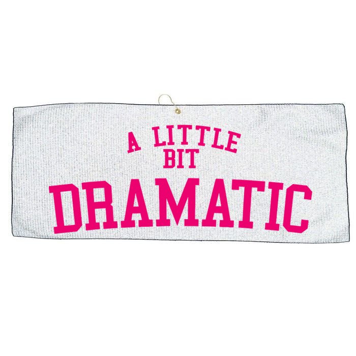 A Little Bit Dramatic Large Microfiber Waffle Golf Towel