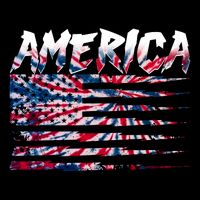 America Lightning Bolt USA Tie Dye Flag Kids T-Shirt