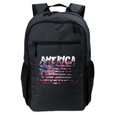 America Lightning Bolt USA Tie Dye Flag Daily Commute Backpack