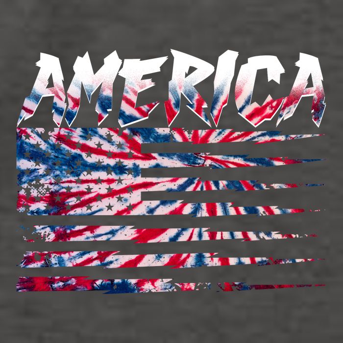 America Lightning Bolt USA Tie Dye Flag Vector Backpack