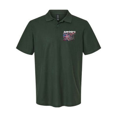 America Lightning Bolt USA Tie Dye Flag Polo