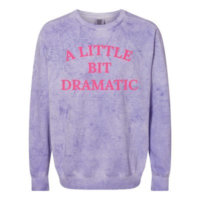 A Little Bit Dramatic Colorblast Crewneck Sweatshirt