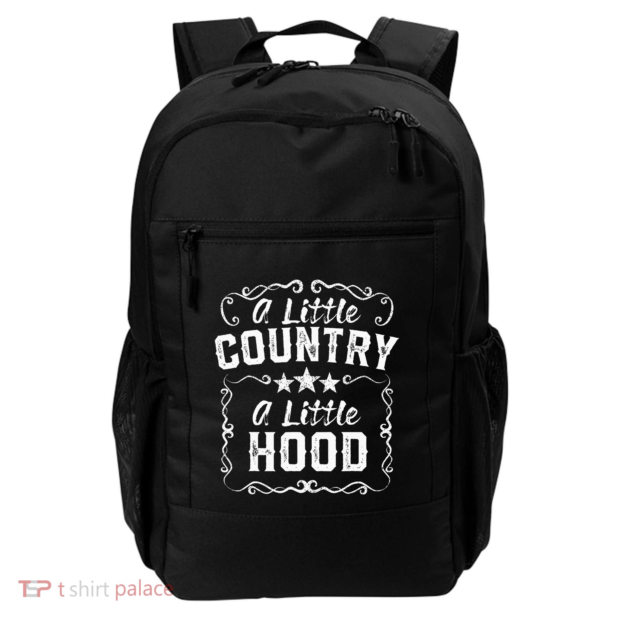 A Little Bit Country A Little Bit Hood Music Concert Gift Daily Commute Backpack