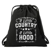 A Little Bit Country A Little Bit Hood Music Concert Gift Drawstring Bag
