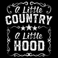 A Little Bit Country A Little Bit Hood Music Concert Gift Sustainable Beanie