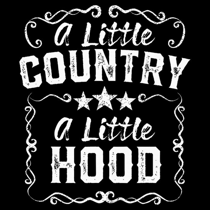 A Little Bit Country A Little Bit Hood Music Concert Gift Sustainable Beanie
