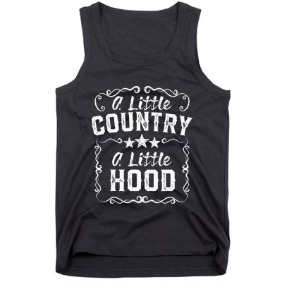 A Little Bit Country A Little Bit Hood Music Concert Gift Tank Top