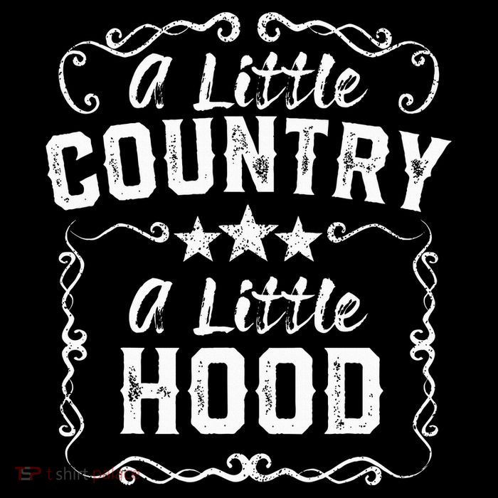 A Little Bit Country A Little Bit Hood Music Concert Gift Women's V-Neck T-Shirt