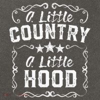 A Little Bit Country A Little Bit Hood Music Concert Gift Cotton Canvas Backpack