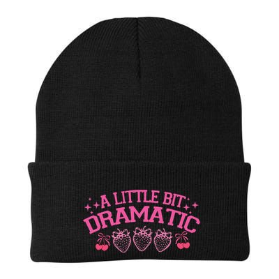 A Little Bit Dramatic Dramatic Girl Trend Funny Girlfriend Beanie