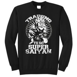 Anime Lover Bodybuilder Funny Workout Fitness Gym Gift Tall Sweatshirt