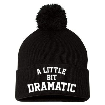 A Little Bit Dramatic Pom Pom 12in Knit Beanie