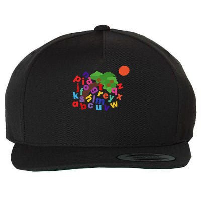 Alphabet Letters Boom Boom Tree Wool Snapback Cap