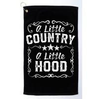 A Little Bit Country A Little Bit Hood Music Concert Gift Golf Towel
