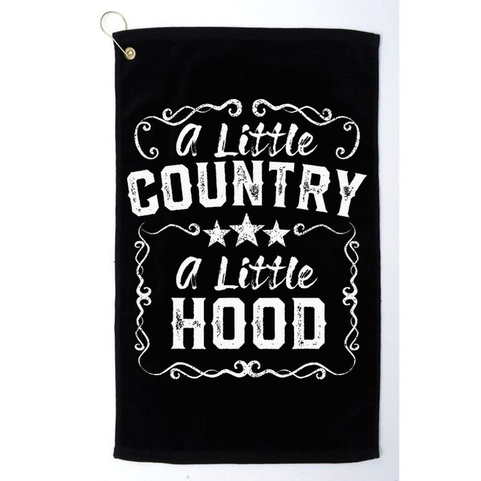 A Little Bit Country A Little Bit Hood Music Concert Gift Golf Towel