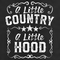 A Little Bit Country A Little Bit Hood Music Concert Gift Golf Towel